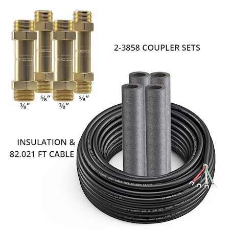 Mrcool DIYCOUPLER-38 and DIYCOUPLER-58 (Two Sets) w/75 ft of Communication Wire DIYCOUPLER-3858K75C